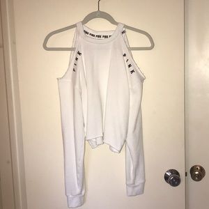 pink victoria’s secret off the shoulder top